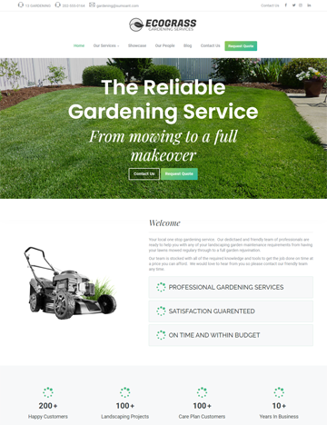Gardening Services Website